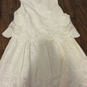 Elegant White Lace Kids Dress